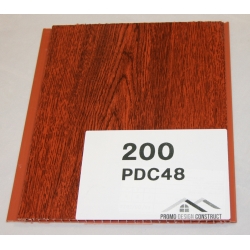 Lambriu PVC PDC 48 palisandru fara canal 200X7x4000 mm palisandru - 7 buc/pac- 5,6 mp