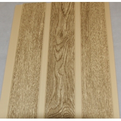Lambriu PVC PDC 02 stejar deschis cu canal 200X7x4000 mm stejar deschis - 7 buc/pac- 5,6 mp