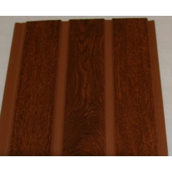 Lambriu PVC PDC 03 palisandru cu canal 200X7x4000 mm stejar inchis - 7 buc/pac- 5,6 mp