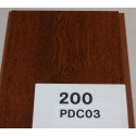 Lambriu PVC PDC 03 palisandru fara canal 200X7x4000 mm stejar inchis - 7 buc/pac- 5,6 mp