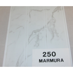Lambriu 250 PVC 250x8x4000 mm - MARMURA CU CANAL-marmura - 7 buc/pac- 7 mp