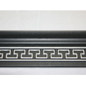 M17C-S Bagheta polistiren M17 C-S 2m negru cu argintiu